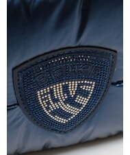 BLAUER PADDED NYLON Plecak z logo z kryształkami GRANATOWY - Torby damskie - 3