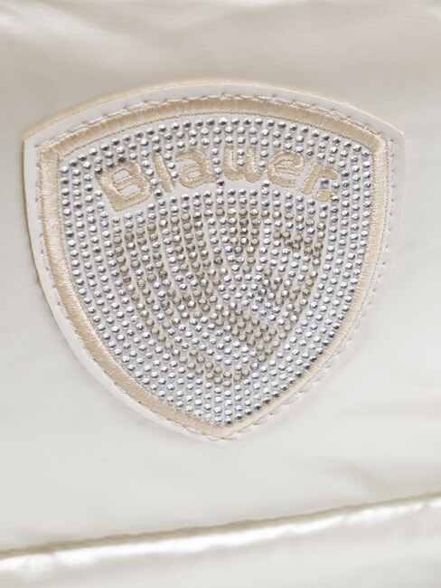 PADDED NYLON Duża torba z paskiem na ramię biały - Torby damskie