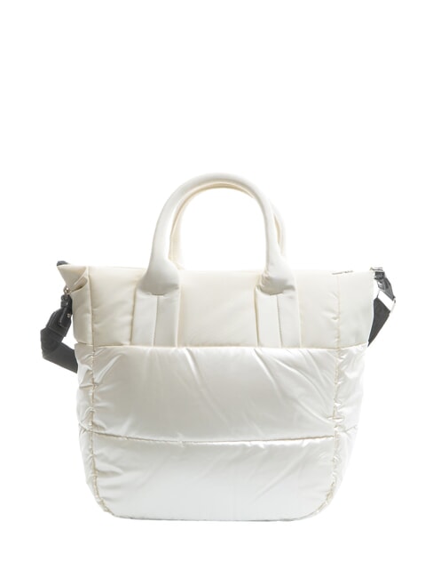 PADDED NYLON Duża torba z paskiem na ramię biały - Torby damskie
