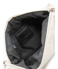 BLAUER PADDED NYLON Miękka kopert&oacute;wka z logo wysadzanym kryształkami biały - Torby damskie - 5