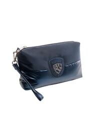 BLAUER PADDED NYLON Miękka kopert&oacute;wka z logo wysadzanym kryształkami GRANATOWY - Torby damskie - 2