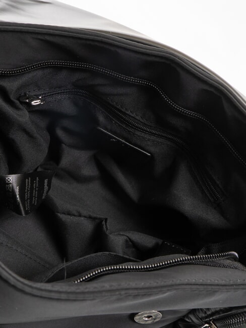 PADDED NYLON Puszysta torba na ramię z logo wysadzanym kryształkami CZARNY - Torby damskie
