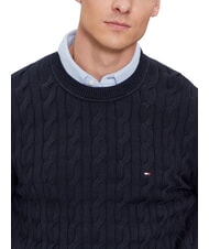 TOMMY HILFIGER TH  Sweter z okrągłym dekoltem pustynne niebo - Koszulki męskie - 3