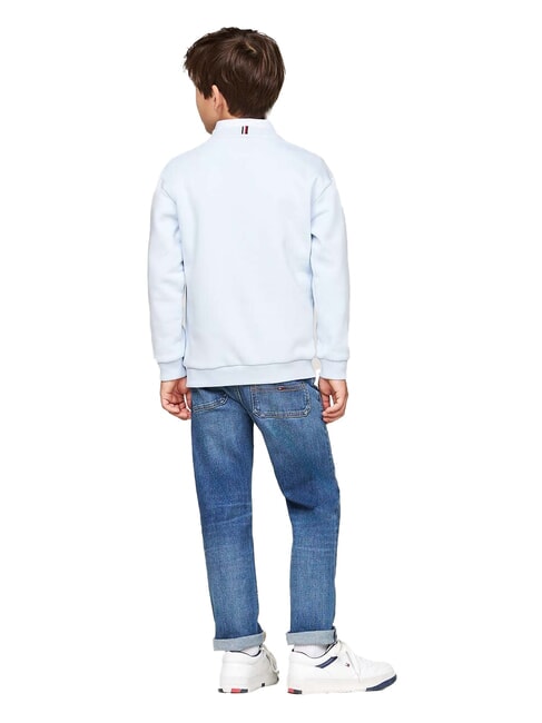 TH KIDS Bluza z okrągłym dekoltem i nadrukiem przewiewny niebieski - Bluzy dziecięce