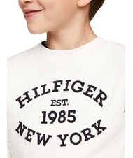 TOMMY HILFIGER TH KIDS Bluza z okrągłym dekoltem i nadrukiem starożytna biel - Bluzy dziecięce - 3