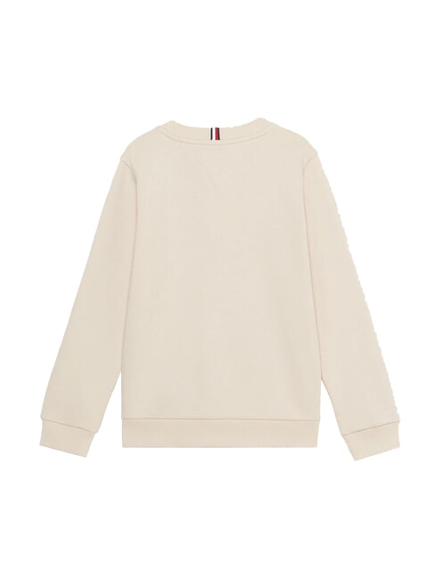 TH KIDS Bluza z okrągłym dekoltem i logo krem kaszmirowy - Bluzy dziecięce