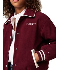 TOMMY HILFIGER TH KIDS Kurtka typu bomber w prążki głęboko czerwony - Kurtki dziecięce - 3