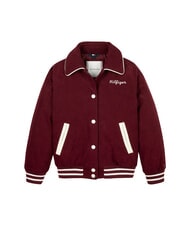 TOMMY HILFIGER TH KIDS Kurtka typu bomber w prążki głęboko czerwony - Kurtki dziecięce - 4
