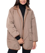 TOMMY HILFIGER TH Dwustronna kurtka średniej długości klasyczny khaki - Kurtki damskie - 3
