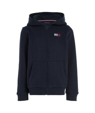 TOMMY HILFIGER TH KIDS Bluza z kapturem zapinana na zamek pustynne niebo - Bluzy dziecięce - 4