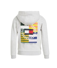 TOMMY HILFIGER TH KIDS Bluza z kapturem zapinana na zamek nowy jasnoszary melanż - Bluzy dziecięce - 5