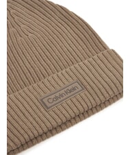 CALVIN KLEIN PATCH CHUNKY RIB  Czapka moręgowaty - Włosy - 3
