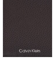 CALVIN KLEIN FOIL EMBOSS  Pionowy portfel sk&oacute;rzany ck ciemnobrązowy - Portfele męskie - 3