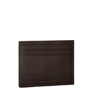 CALVIN KLEIN FOIL EMBOSS  Płaski sk&oacute;rzany uchwyt na karty ck ciemnobrązowy - Portfele męskie - 2