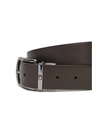 TOMMY HILFIGER DENTON Pasek sk&oacute;rzany Głowa wrzosowiska / czarna - Paski - 3