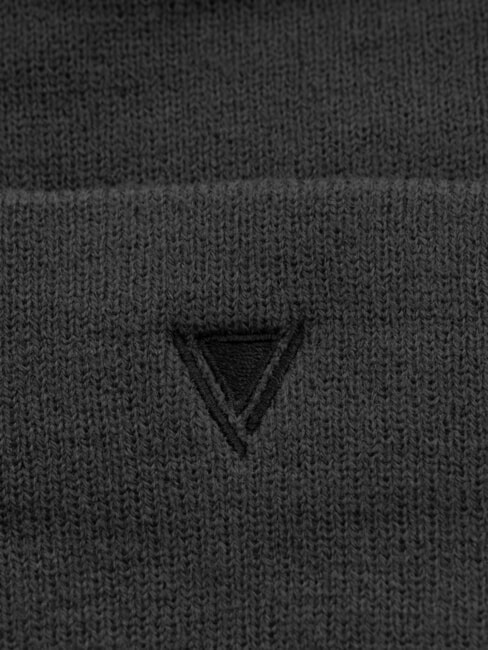 EVAN Czapka beanie z haftowanym logo CZARNY - Włosy