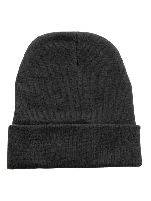 EVAN Czapka beanie z haftowanym logo CZARNY - Włosy