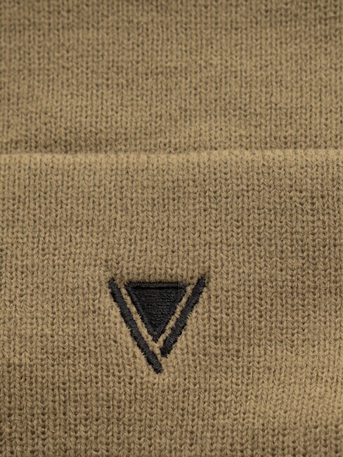 EVAN Czapka beanie z haftowanym logo WOJSKOWY - Włosy