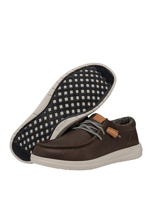 WALLY Sk&oacute;rzane mokasyny szary - Buty męskie