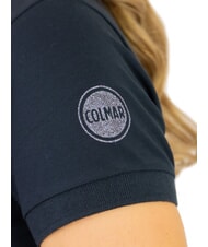 COLMAR MONDAY Koszulka polo damska z błyszczącymi detalami, dopasowany kr&oacute;j - Polo damskie