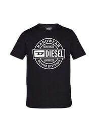 DIESEL T-JUST Koszulka bawełniana czarny - Koszulki męskie - 3