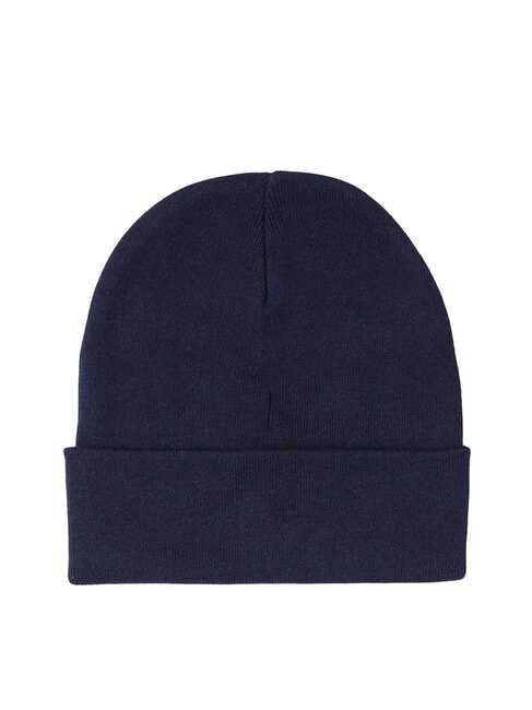 BEANIE Czapka z haftowanym logo niebieski - Włosy