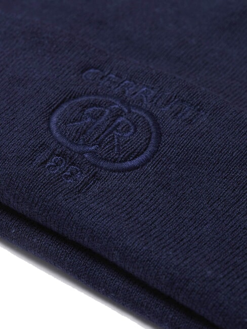 BEANIE Czapka z haftowanym logo niebieski - Włosy