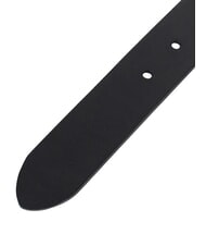 CERRUTI LOGO EMBOSSED Skr&oacute;cony pasek sk&oacute;rzany czarny - Paski - 3