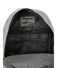 BLAUER SPLASH Plecak z błyszczącym logo, uchwyt na laptopa 15,6" srebrny - Plecaki na laptopa do pracy - 5