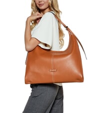 GIANNI CHIARINI NORMA Torba na ramię, sk&oacute;ra karmel - Torby damskie - 5
