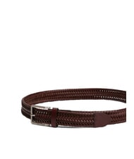 TOMMY HILFIGER OLIVER Pasek sk&oacute;rzany ziarna kawy - Paski - 2