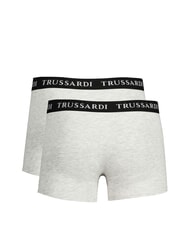 TRUSSARDI BRANDED ELASTIC Dwie pary bokserek szary melanż - Majtki męskie - 2