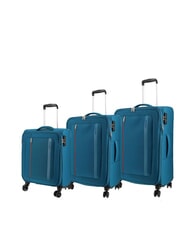AMERICAN TOURISTER BLAZING RIDE Zestaw 3 w&oacute;zk&oacute;w + torba podr&oacute;żna + 2 plecaki + 2 kosmetyczki - Zestaw w&oacute;zk&oacute;w