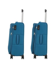 AMERICAN TOURISTER BLAZING RIDE Zestaw 3 w&oacute;zk&oacute;w + torba podr&oacute;żna + 2 plecaki + 2 kosmetyczki turkusowy/pomarańczowy - Zestaw w&oacute;zk&oacute;w - 4