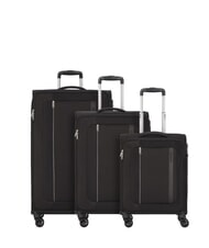 AMERICAN TOURISTER BLAZING RIDE Zestaw 3 w&oacute;zk&oacute;w + torba podr&oacute;żna + 2 plecaki + 2 kosmetyczki czarny/szary - Zestaw w&oacute;zk&oacute;w - 2