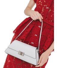 MICHAEL KORS LUDLOW Sk&oacute;rzana torba biel optyczna - Torby damskie - 4