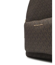 MICHAEL KORS TANNER Plecak z nadrukowanym logo na całej powierzchni brązowy/żołędziowy - Torby damskie - 4