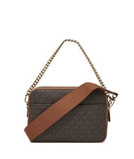 MICHAEL KORS BRYANT Torba na ramię z nadrukowanym logo na całej powierzchni brązowy/żołędziowy - Torby damskie - 3