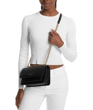 MICHAEL KORS CLAIRE Sk&oacute;rzana torba na ramię, torba na ramię czarny - Torby damskie - 4