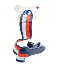 TOMMY HILFIGER TH Zestaw 2 smoczk&oacute;w + łańcuszek biały - Pajacyki i ubranka dla niemowląt - 3
