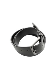 CALVIN KLEIN CASUAL PIN BUCKLE Pasek sk&oacute;rzany czarny / matowy metaliczny - Paski - 3