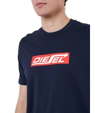 DIESEL T-JUST Koszulka bawełniana zaćmienie - Koszulki męskie - 3