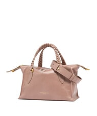 GIANNI CHIARINI ROXY Sk&oacute;rzana torebka z paskiem na ramię r&oacute;żowa s&oacute;l - Torby damskie - 2