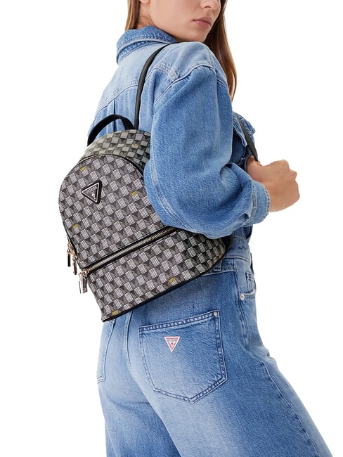 FOLLIE Plecak z nadrukiem logo Jet Set czarne logo - Torby damskie