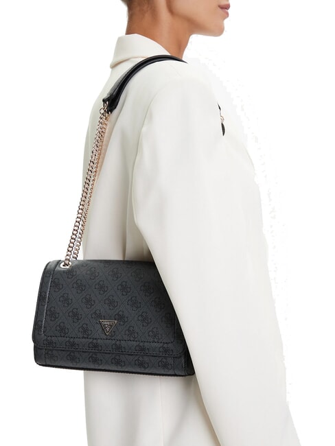 NOELLE 2 Torba konwertowalna z klapką węgiel - Torby damskie