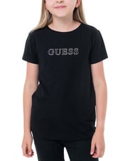 GUESS MINI ME KIDS Koszulka z logo ze strasami odrzutowiec - Koszulka dziecięca - 4
