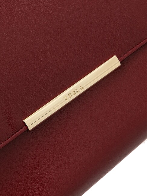 NADIA Torba na ramię, torba typu crossbody ze sk&oacute;ry nappa rubin - Torby damskie