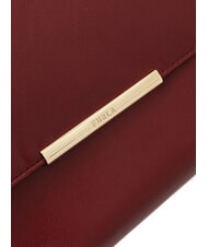 FURLA NADIA Torba na ramię, torba typu crossbody ze sk&oacute;ry nappa rubin - Torby damskie - 3