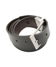 CERRUTI BICOLOR Dwustronny pasek sk&oacute;rzany czarny/ciemnobrązowy - Paski - 3