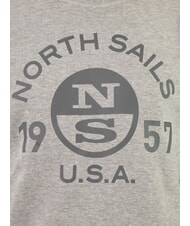 NORTH SAILS LOGO Bluza z okrągłym dekoltem i dużym nadrukiem średni szary melanż - Bluzy męskie - 3